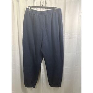 Joe Boxer Sweatpants Mens XL Navy Blue Fleece Lounge Joggers Elastic Waist Pants